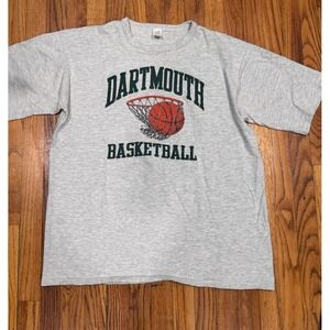 Men's Dartmouth Basketball Tee Sportswear Shirt 1980's Vintage 2xL